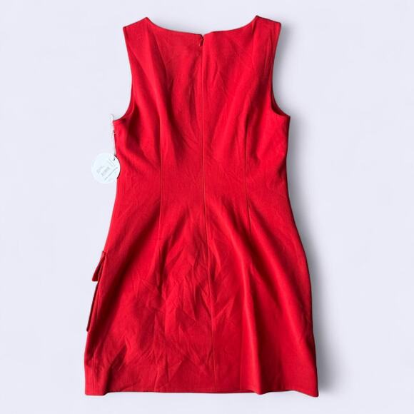 Staud Sheila Mini Dress in Tomato size M - Picture 2 of 7